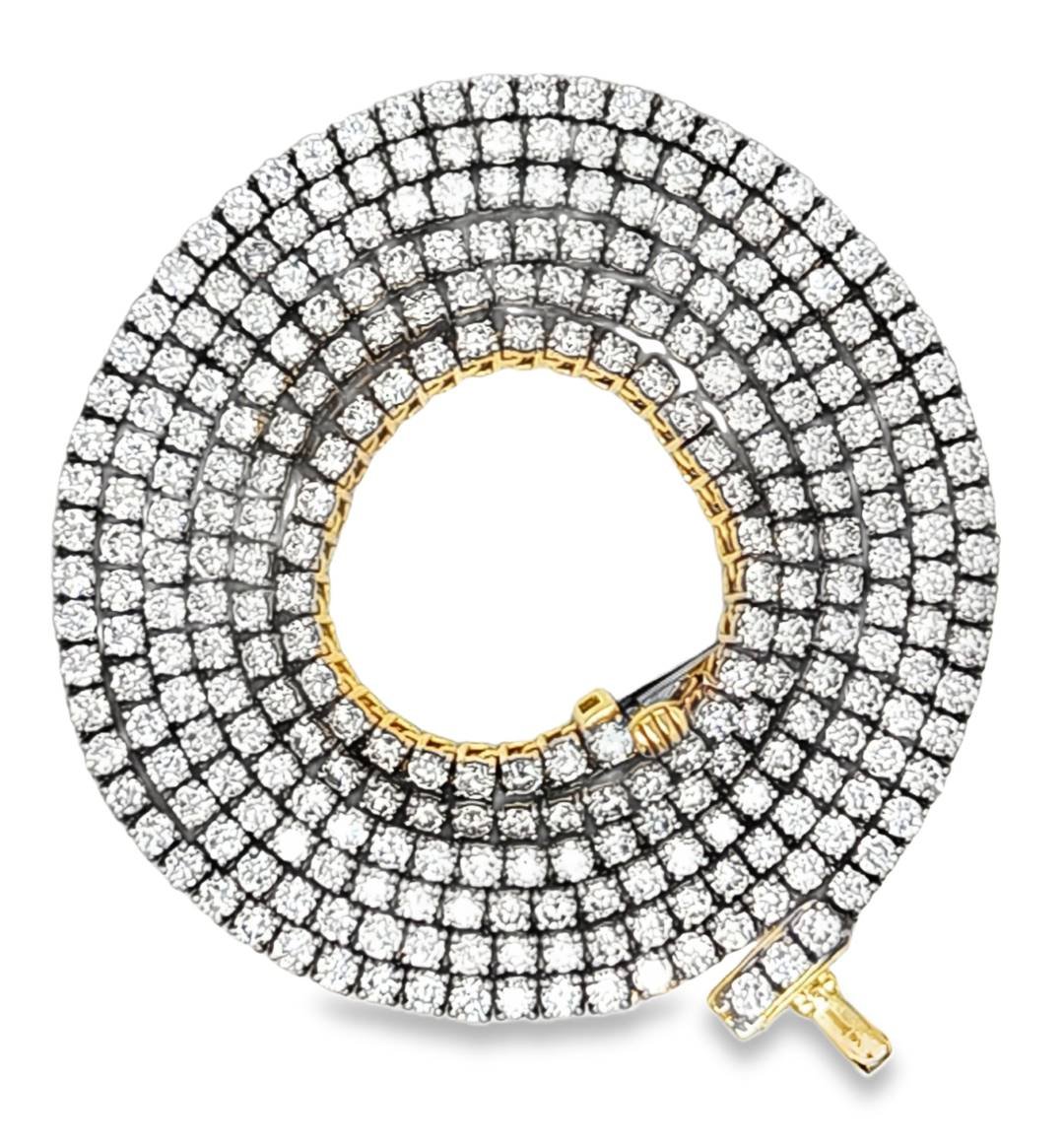 LG - 14K 4.64CT D-NECKLACE LDS RDS SIZE 16 INCHES "CERTIFIED" 4 PRONG